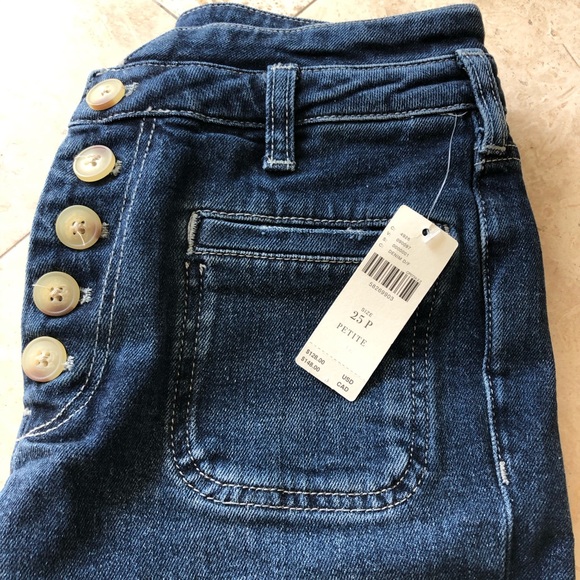 Anthropologie Ultra High Rise Slim Button Fly Jeans NWT Women’s Size 25P - Picture 9 of 11